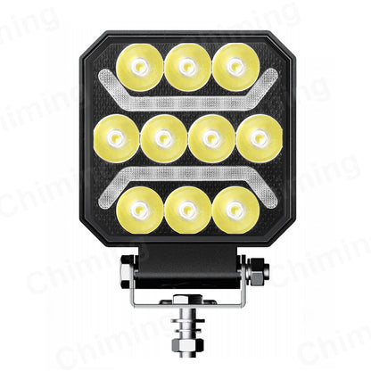 Универсална мощна LED диодна лампа халоген бяла светлина + бял габарит 15W 1500LM 12V - 24V E-mark за камион трактор ролбар АТВ джип земеделски и селскостопански машини и др.