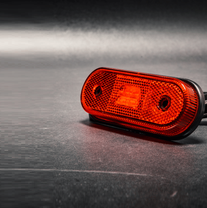 LED Светодиоден Водоустойчив Червен Габарит Маркер Токос 12 - 24V за камион бус ван пикап ремарке каравана платформа и др. 120 x 46 mm