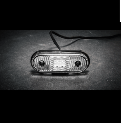 LED Светодиоден Водоустойчив Бял Габарит Маркер Токос 12 - 24V за камион бус ван пикап ремарке каравана платформа и др. 120 x 46 mm