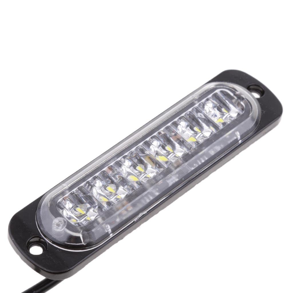 LED  Диоден 12-24V Габарит Маркер Токос за камион бус ван каравана платформа кемпер бял 112 x 29mm