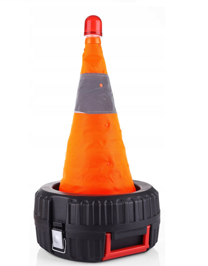 Авариен Комплект Светлоотразителен Конус 11 Части За Автомобил Кола Камион