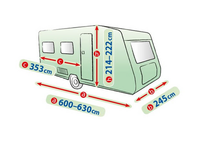 Висококачествено Покривало Kegel за каравана син цвят Серия Mobile Garage 630EF