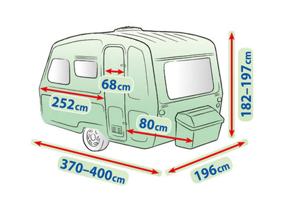 Висококачествено Покривало Kegel за каравана син цвят Серия Mobile Garage N132