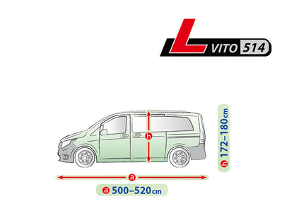 Висококачествено Покривало Kegel за VITO серия Mobile Garage L514 520x180cm
