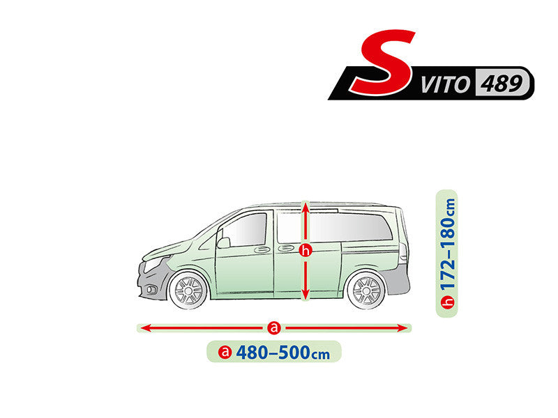 Висококачествено Покривало Kegel за VITO серия Mobile Garage S489 500x180cm