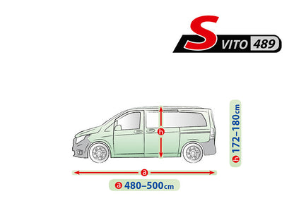 Висококачествено Покривало Kegel за VITO серия Mobile Garage S489 500x180cm