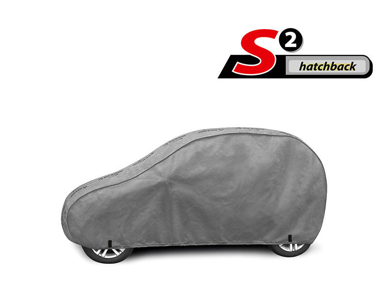 Висококачествено Покривало Kegel серия Mobile Garage размер S2 за хечбек 320-332см x 125-135см, сиво