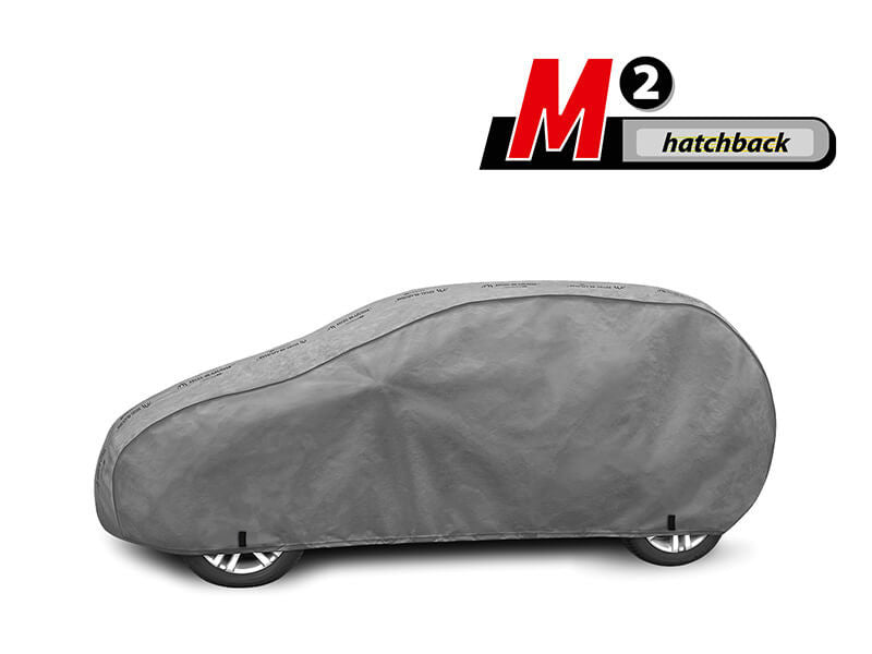 Висококачествено Покривало Kegel серия Mobile Garage размер M1 за хечбек 380-405см x 126-136см, сиво