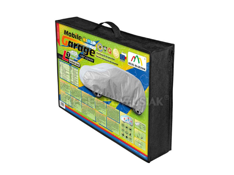 Висококачествено Покривало Kegel серия Mobile Garage размер L1 за хечбек/комби 405-430см x 126-136см, сиво