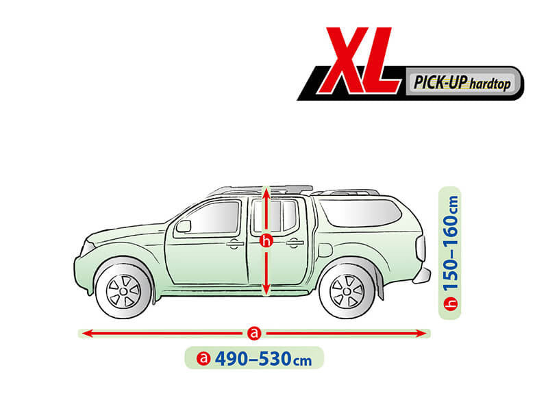 Висококачествено Покривало Kegel за Пикап Pick Up размер XL 490-530x150-160cm