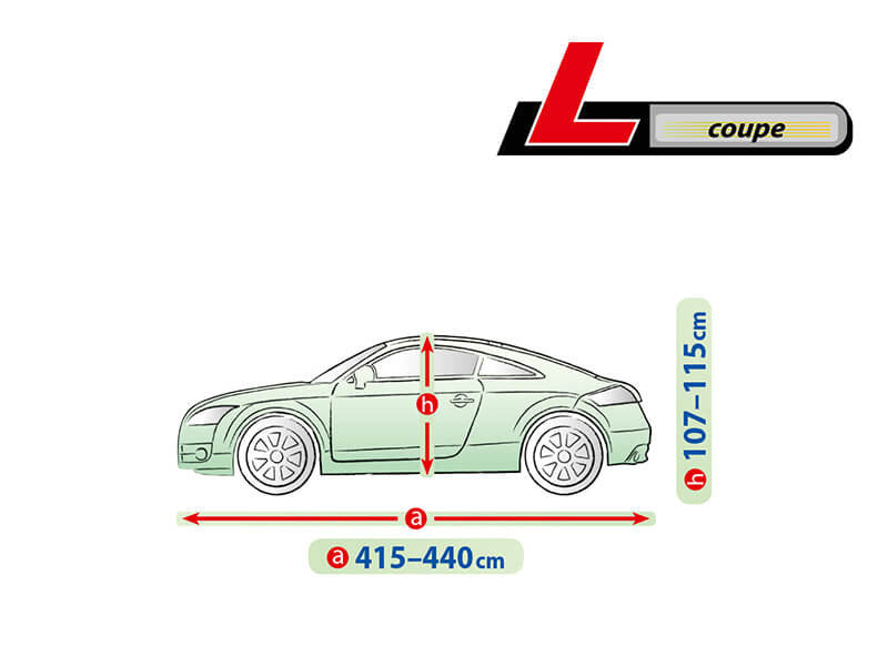 Висококачествено Покривало Kegel за купе автомобил Серия Mobile Garage размер L 415 - 440см х 107 - 115см
