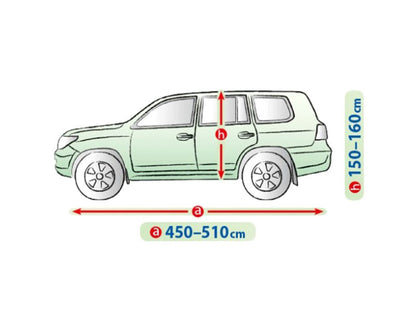 Висококачествено Покривало Kegel за Джип SUV OFF-ROAD Серия Mobile Garage размер XL 450 - 510см х 150 - 160см