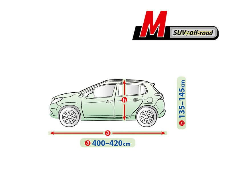 Висококачествено Покривало Kegel за Джип SUV OFF-ROAD Серия Mobile Garage размер M 400 - 420см х 135 - 145см
