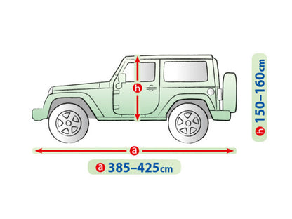 Висококачествено Покривало Kegel за Jeep Wrangler Серия Mobile Garage размер M 385 - 425см х 150 - 160см