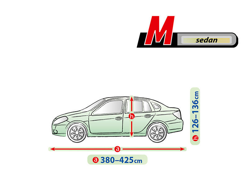 Висококачествено Покривало Kegel за Седан Sedan Автомобил Серия Mobile Garage размер M 380 - 425см х 126 - 136см