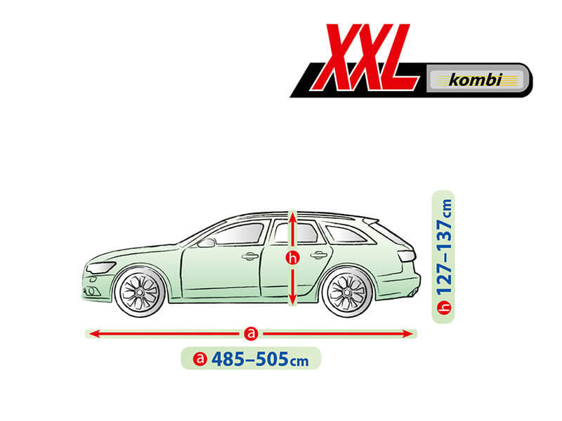 Висококачествено Покривало Kegel за Комби Хечбек Серия Mobile Garage размер XXL 485 - 505см x 127 - 137см