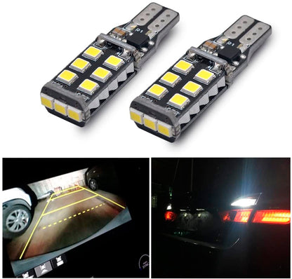 Комплект LED T10 Крушки за Задна Светлина - 6000K Бяла Светлина, 600LM (2 броя)