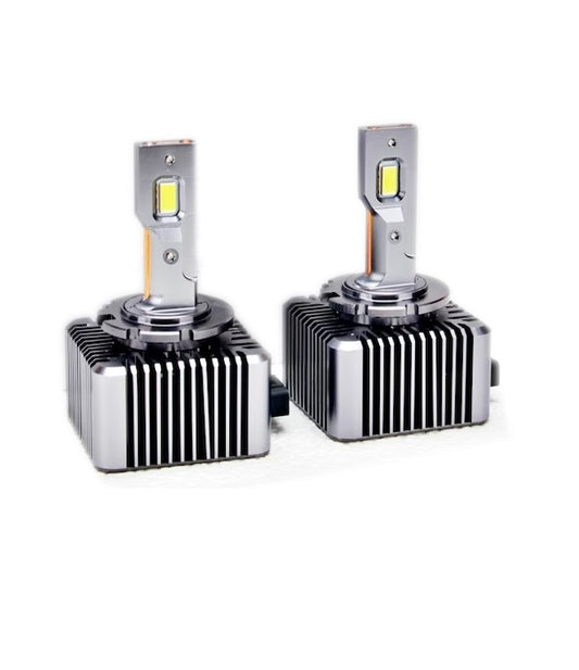 Комплект от 2 броя LED ЛЕД диодни крушки D1S за xenon 12-24V 10000lm Canbus без грешки