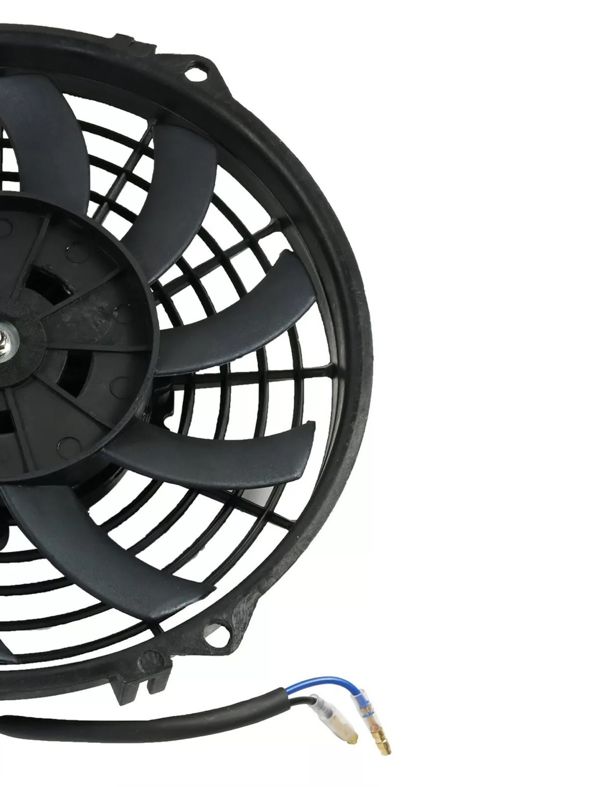 Универсален електрически вентилатор за радиатор – 9 инча (23 см), 12V, 80W, ABS и стомана, безшумен
