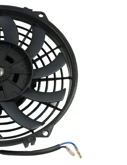 Универсален електрически вентилатор за радиатор – 9 инча (23 см), 12V, 80W, ABS и стомана, безшумен