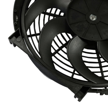 Универсален електрически вентилатор за радиатор – 14 инча(36см), 12V, 80W, ABS и стомана, безшумен