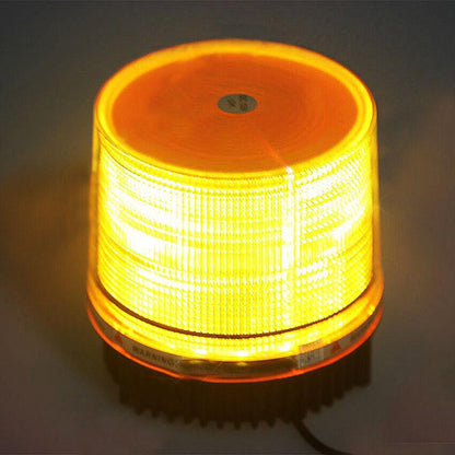 26 Led 8W Сигнална лампа, аварийна, маяк, буркан 12V с магнитно или болтово закрепване, 9лъча