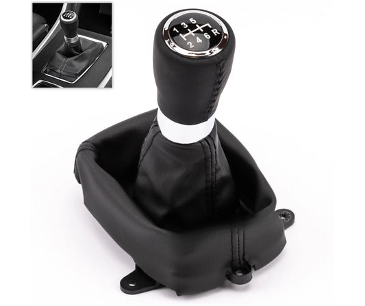 Топка Скоростен Лост с Маншон от Еко Кожа За Honda Accord VIII 2008–2014 6 Скорости OEM 54102-T2A-L01ZB