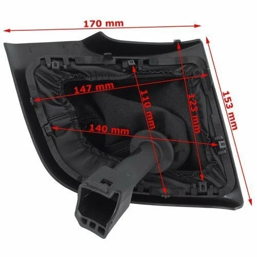 Топка за скоростен лост + маншон с рамка за Fiat Ducato, Peugeot Boxer и Citroen Jumper – 6 скорости – OEM 1608508580 / 46314090 / 55348945
