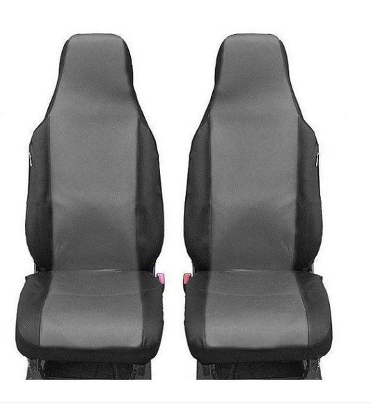 1+1 Калъфи за предни седалки Flexzon за Toyota Aygo, Citroen C1, Peugeot 107, Текстил, Сиви
