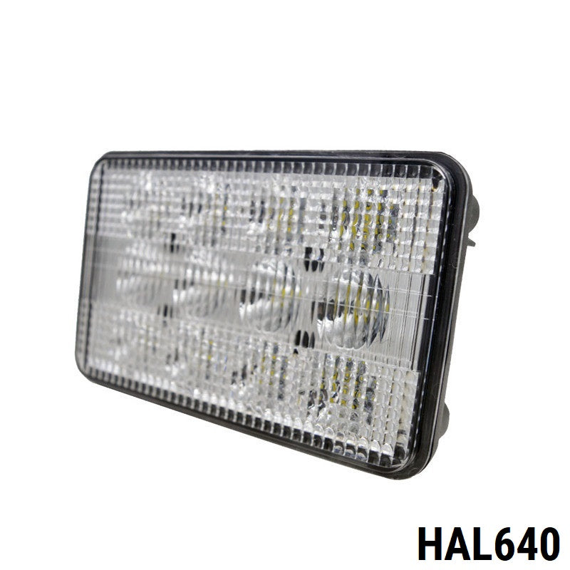 LED Диоден Халоген LED Фар - 5100lm 16.5cm 60W PRO - Късa/Дълга Светлина - John Deere със Задно Захващане