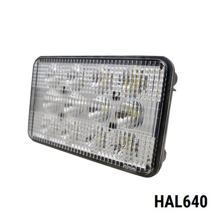 LED Диоден Халоген LED Фар - 5100lm 16.5cm 60W PRO - Късa/Дълга Светлина - John Deere със Задно Захващане