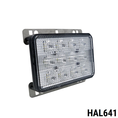 LED Диоден Халоген LED Фар - 5100lm 16.5cm 60W PRO - Късa/Дълга Светлина - John Deere с метални планки за захващане