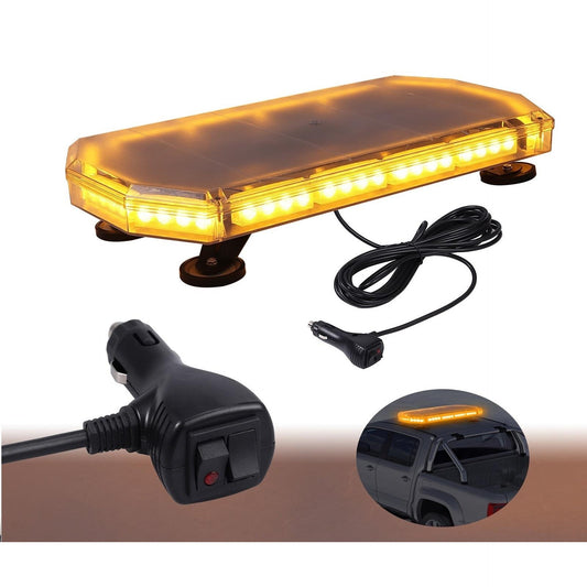 60см 168W LED Аварийна сигнална лампа (буркан) с магнити, 16 режима на работа, 12/24V