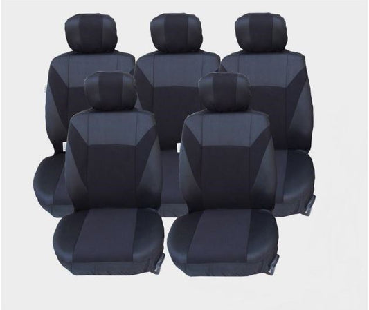 Калъфи/тапицерия за Ford S-MAX C-MAX, VW Touran, Sharan, Toyota Corolla Verso, Черни