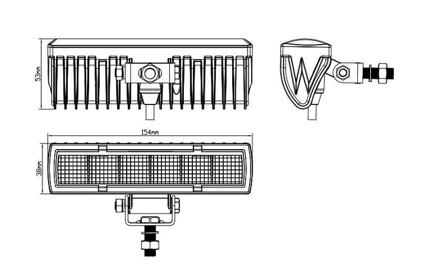 6" 18W LED висококачествени дневни комбинирани светлини 6 LED, 1500lm 12V/24V