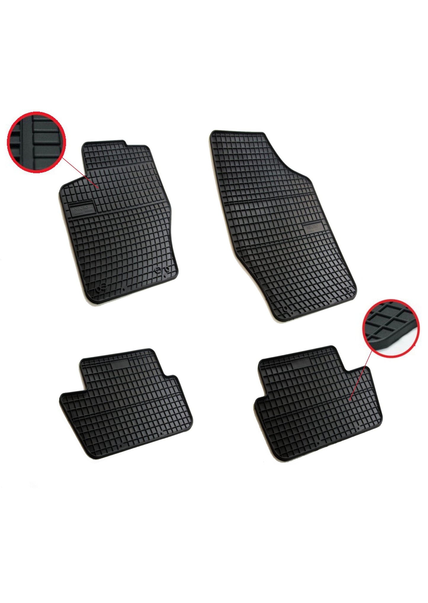 Комплект висококачествени гумени стелки за Пежо Peugeot 307, 308