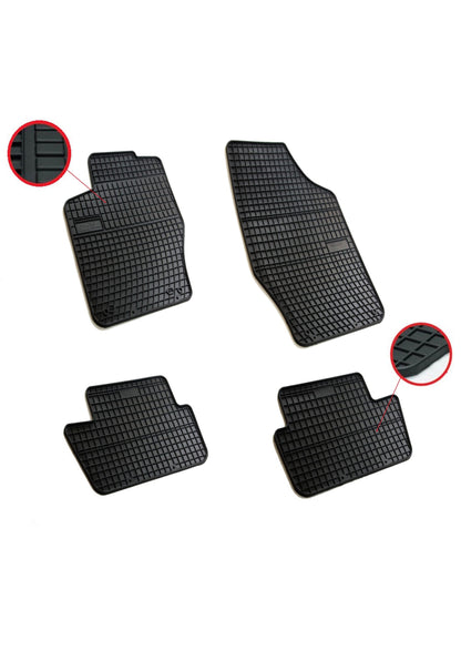 Комплект висококачествени гумени стелки за Пежо Peugeot 307, 308