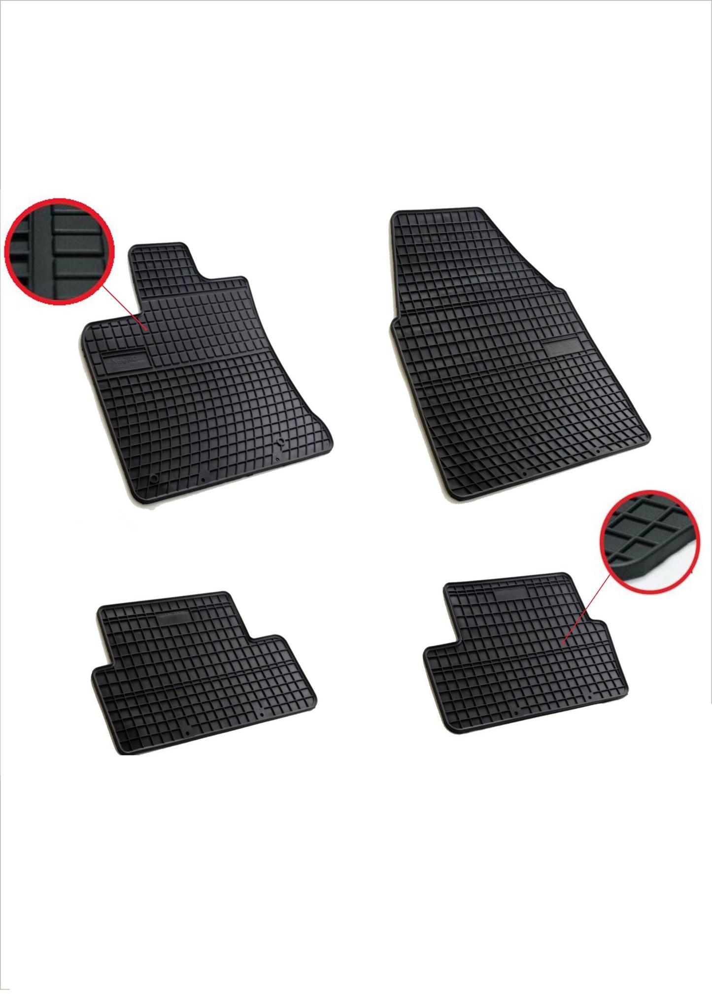 Качествени гумени стелки за Нисан Кашкай Nissan Qashgai 07-13