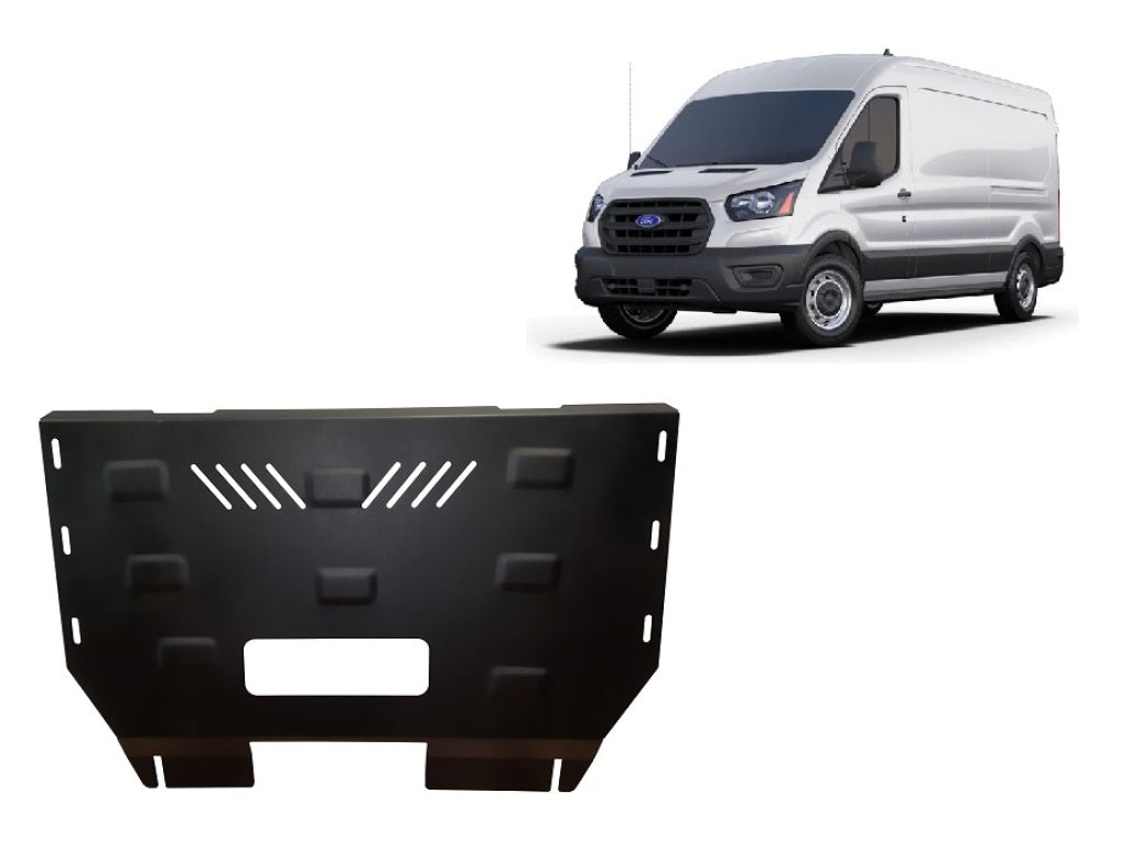 Метална кора под двигател скоростна кутия и радиатор след 2019 - SCUT 08.064 за FORD TRANSIT platforma от 8.2013