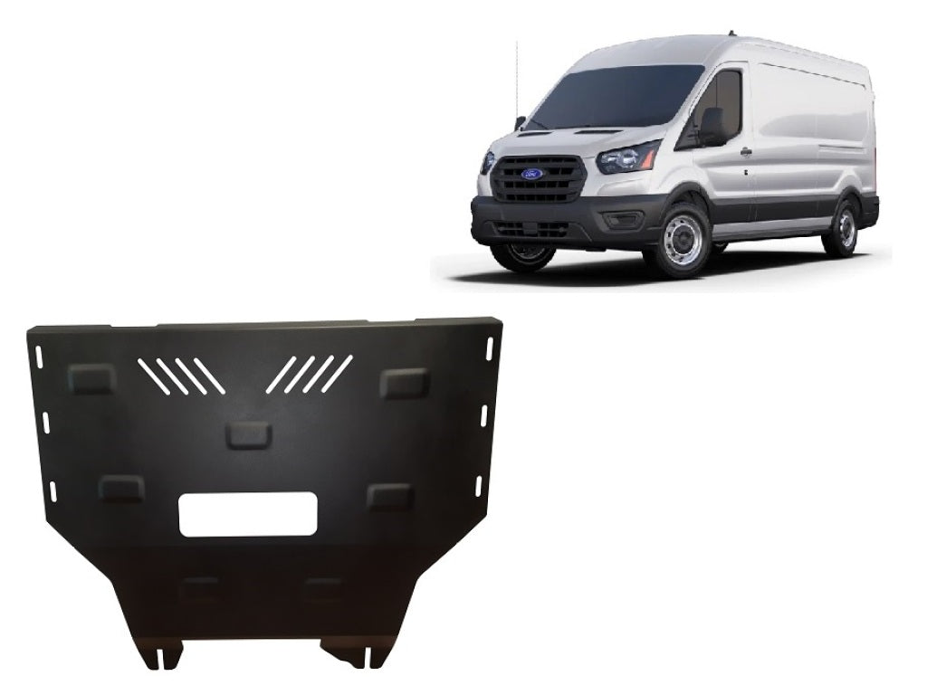 Метална кора под двигател скоростна кутия и радиатор 4x4 след 2019 - SCUT 08.065 за FORD TRANSIT platforma от 8.2013