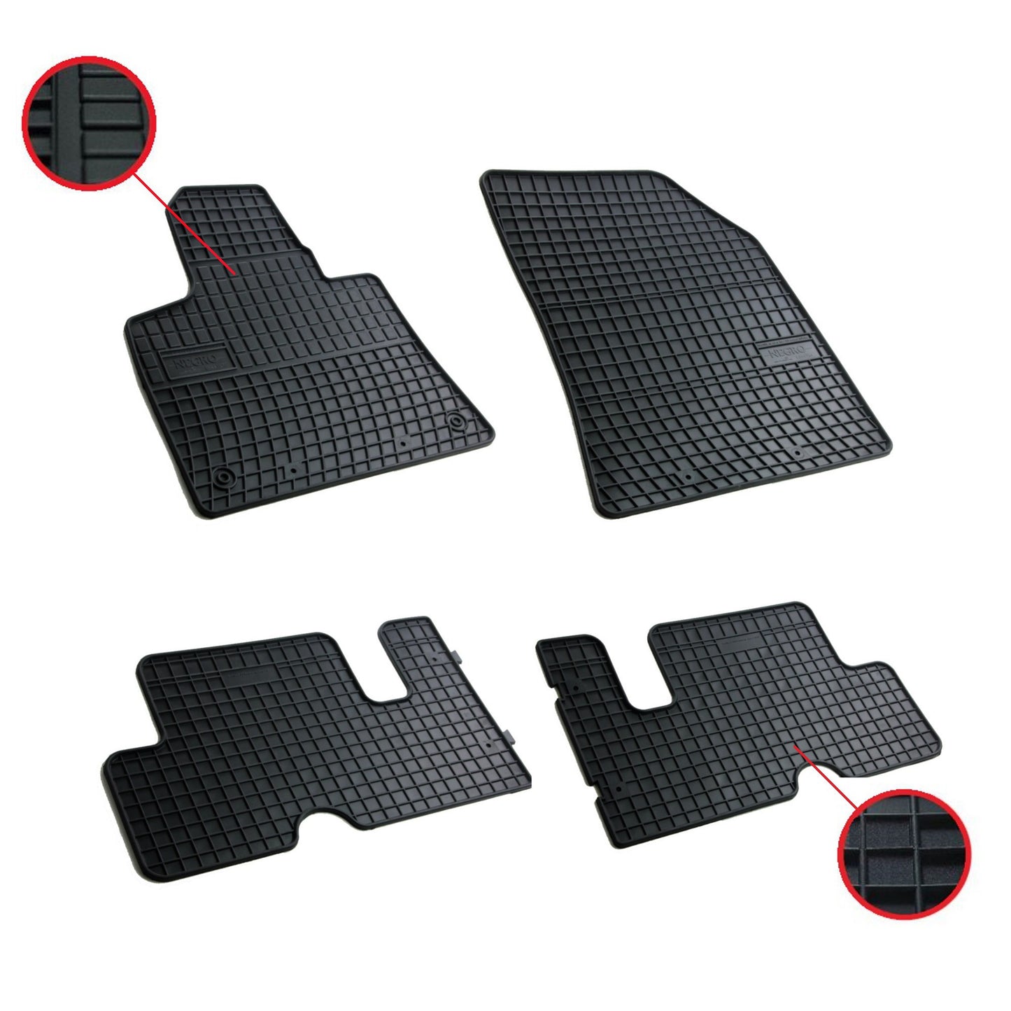 Комплект качествени гумени стелки за Citroen C4 Picasso 2 Ситроен Пикасо 2