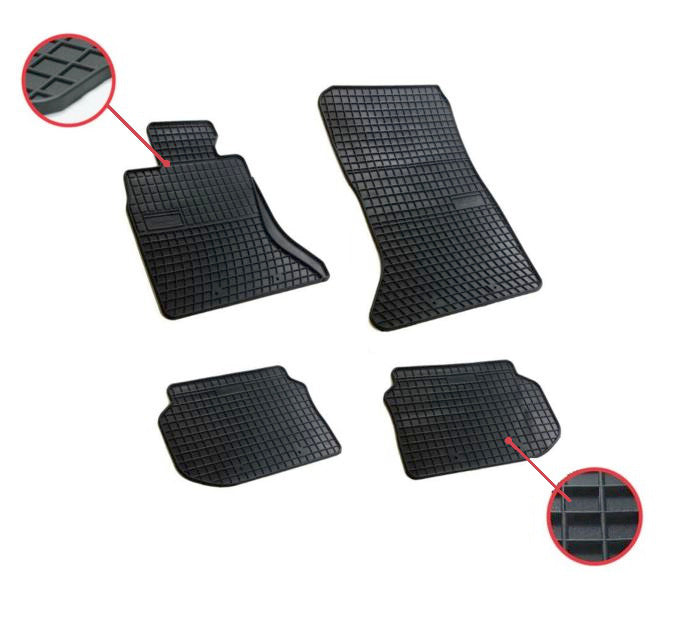 Комплект висококачествени гумени стелки за BMW серия 5 F07 GT, F10/F11