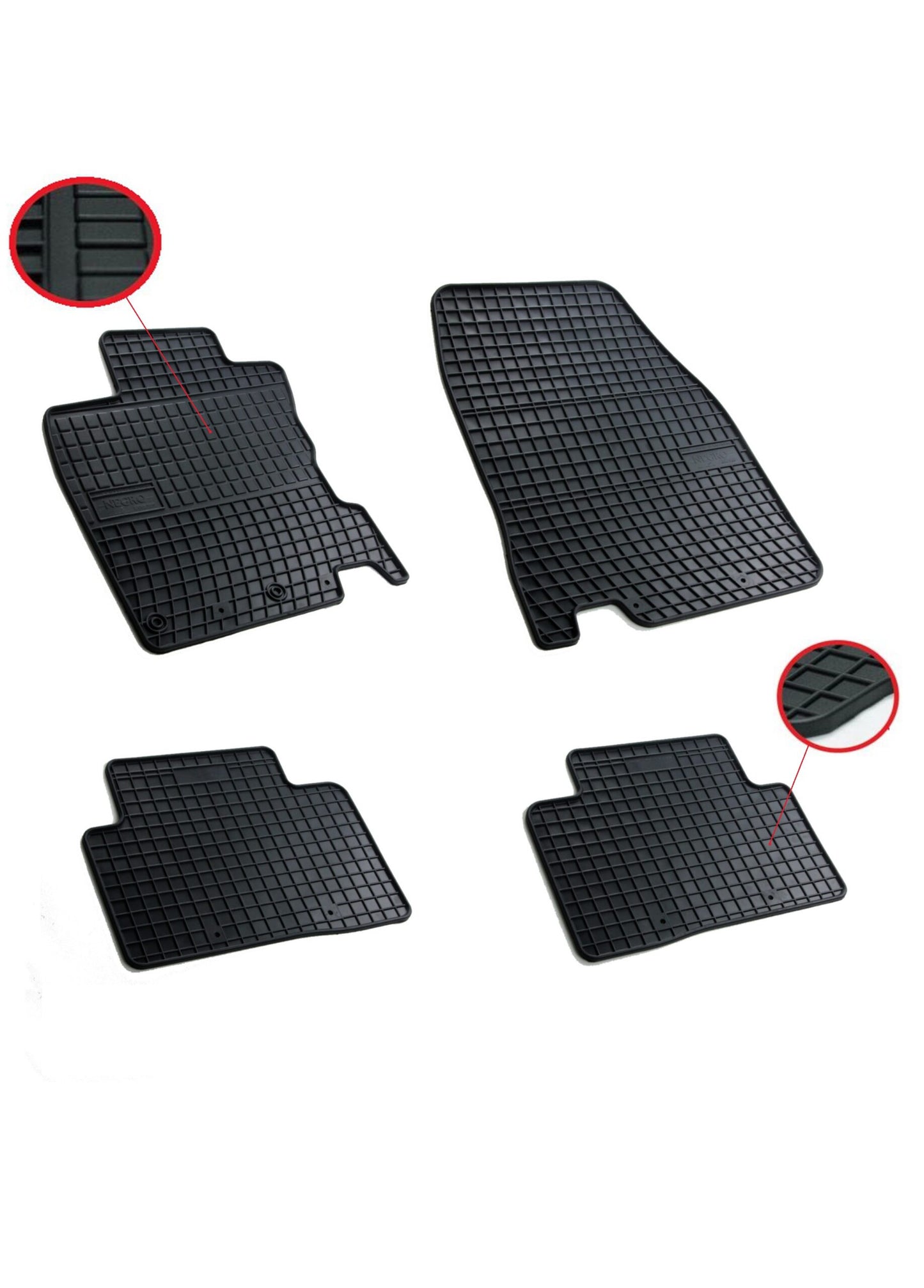 К-кт качествени гумени стелки за Nissan Qashqai II Нисан Кашхай 2013+