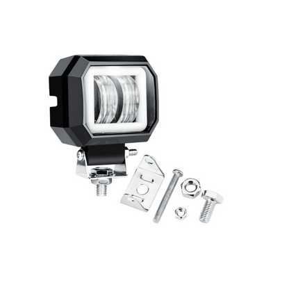 7D LED Халоген 20W 7.6см Диодна Работна, Лампа, Диоден Фар, Прожектор, Задна Светлина, 1000lm 12V/24V