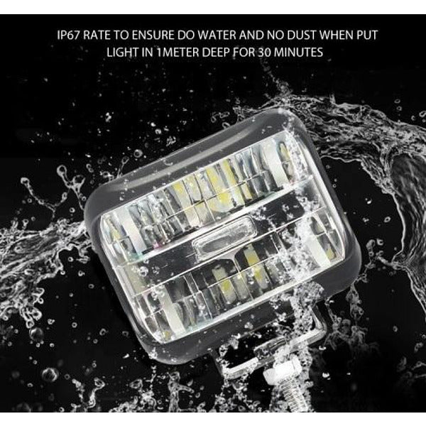 Работен LED фар с бяла светлина 9.5см, 24W 1600lm 12/24V за ролбар, ATV, джип 4x4