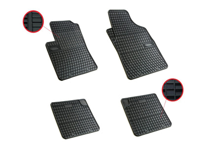 Комплект гумени стелки за Ford Ka, FIat Panda II,Panda III,500,500C