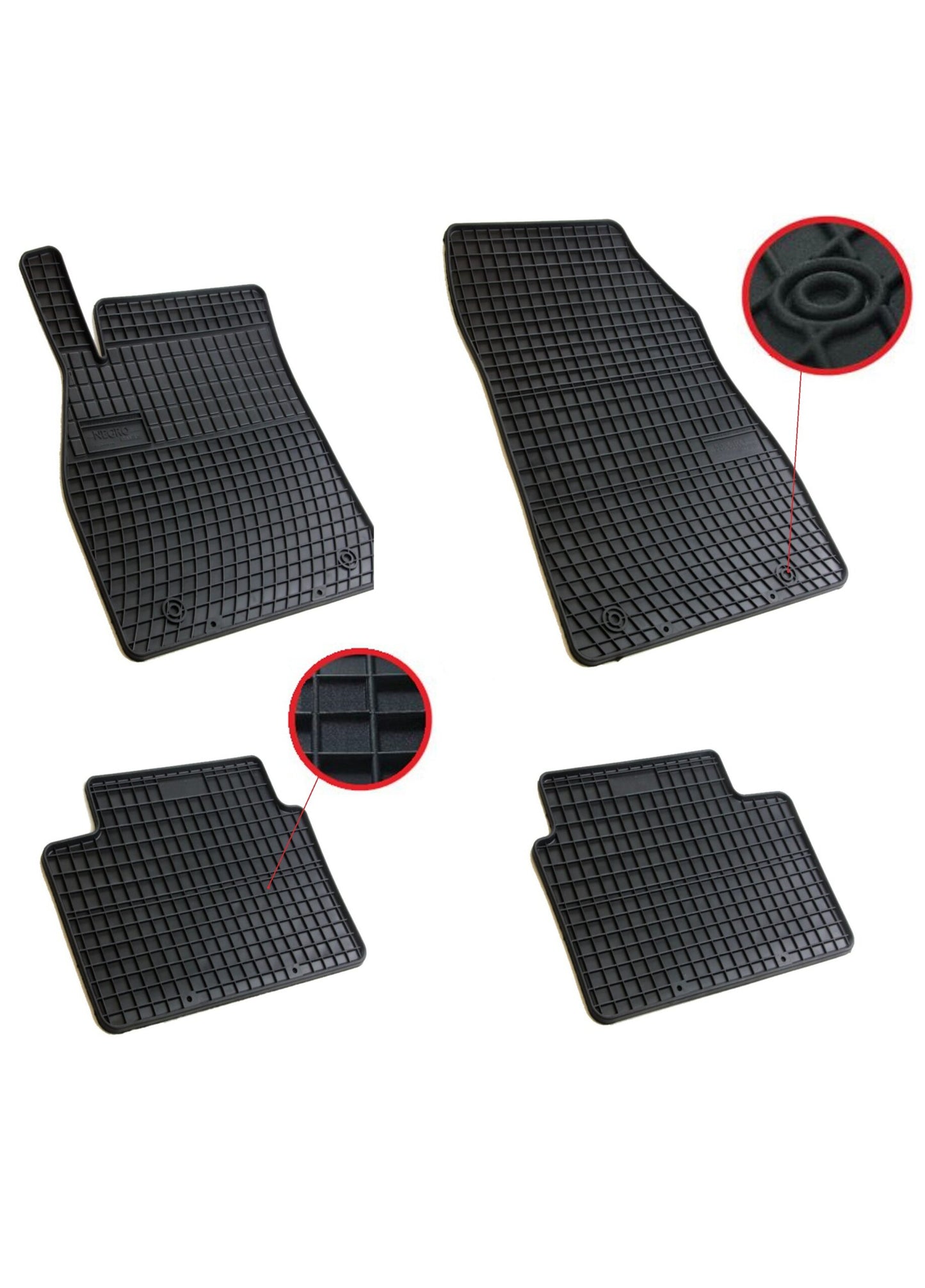 Комплект качествени гумени стелки за Опел Инсигниа Opel Insignia 2008+