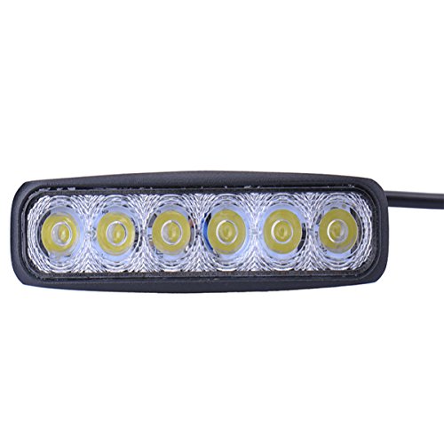 6 LED 18W Халоген Водоустойчива Светлина Работна Лампа 10-30V за Ролбар АТВ, Джип Разпръсната Светлина FLOOD