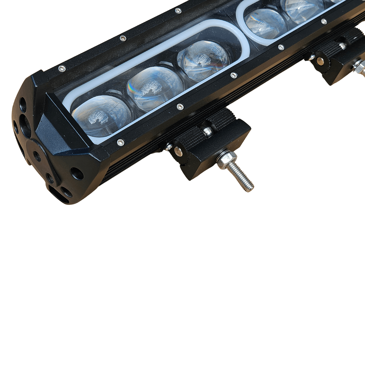 8D 37см 100W 3 в 1 Едноредов LED LIGHT BAR С 3 режима - основна бяла светлина, жълта светлина и дневна (DRL), прав led лайт бар