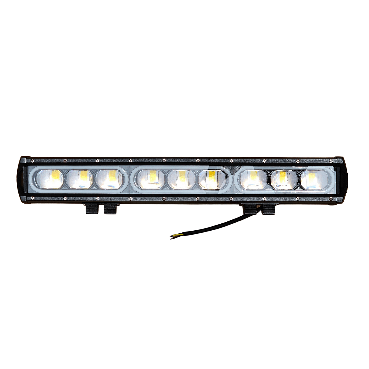 8D 53см 150W 3 в 1 Едноредов LED LIGHT BAR С 3 режима - основна бяла светлина, жълта светлина и дневна (DRL), прав led лайт бар